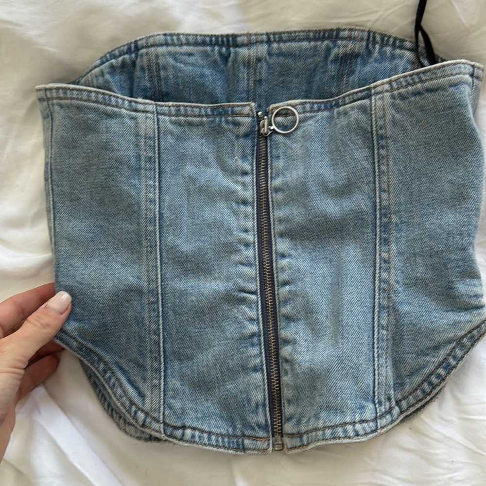 denim top - Picture 3 of 3